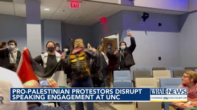 Pro-Palestinian protestors disrupt speaking engagement at UNC