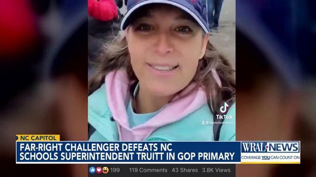 Far-right candidate defeats NC schools superintendent