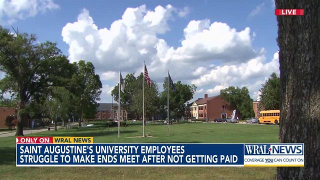 Saint Augustine's Univesrity employees struggling after not getting paid again