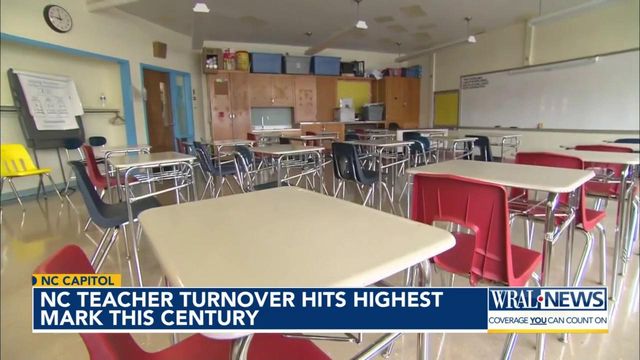 NC teacher turnover rate hits highest mark this century