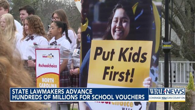 NC lawmakers advance hundreds of millions of dollars for school vouchers