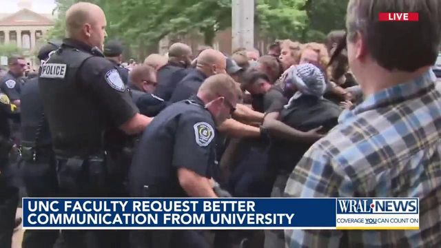 UNC faculty request better communication from school