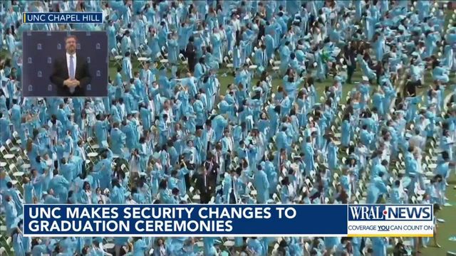 UNC makes security changes to graduation ceremonies
