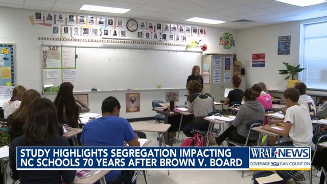 Study highlights segregation impacting NC schools 70 years after Brown v. Board