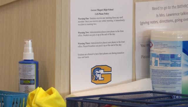 Garner Magnet High School cellphone use policy
