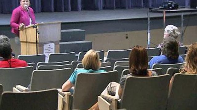Parents learn about Wake schools assignment