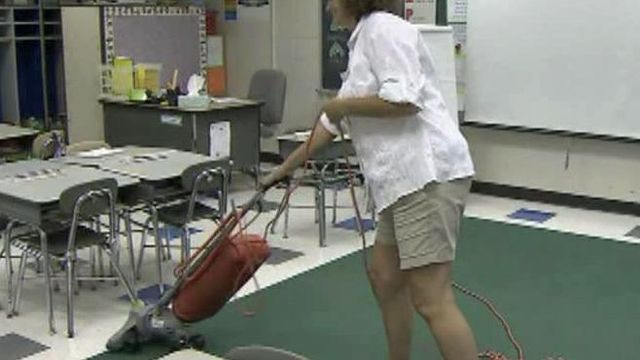Wake parents play 'janitor' as school board tries to find funds
