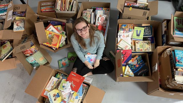 Cary student collects 100s of books to spread love of reading to others