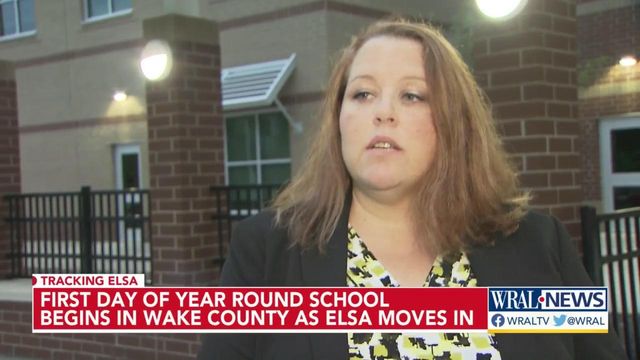 First day of year-round school starts in Wake Co. as Elsa moves in