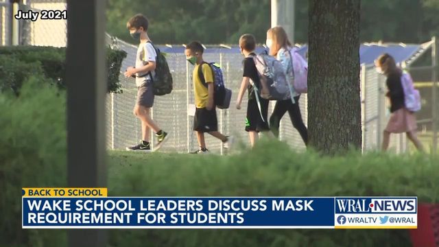 Wake County school leaders to discuss mask requirement for students on Tuesday