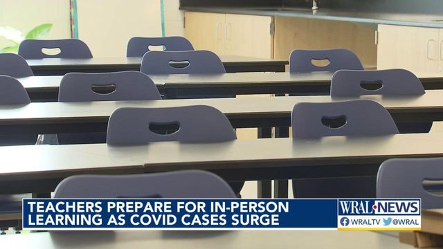 Teachers prepare for in-person learning as COVID cases surge