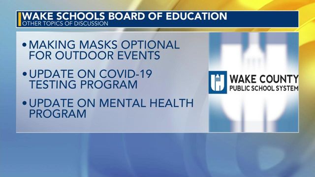 Pay raises, masks to be discussed at Wake meeting