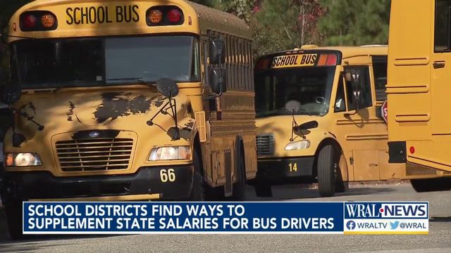 School districts find ways to supplement state salaries for bus drivers