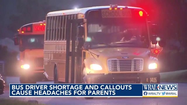 Bus driver shortage, callouts cause headaches for parents