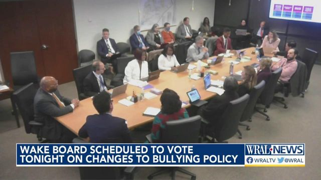 Wake County School Board discusses new bullying policy
