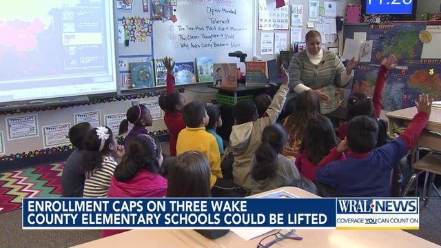 Enrollment caps on three Wake County elementary schools could be lifted