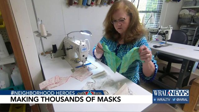 Wake County woman starts mask-making movement