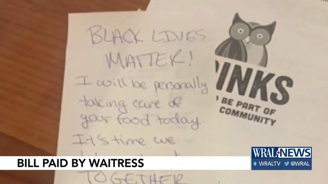 Act of kindness: Bill paid by Florida waitress