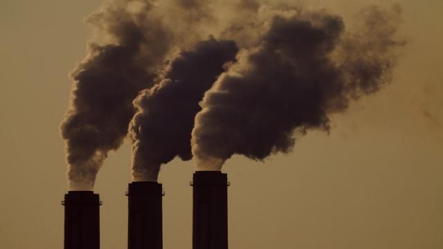 FILE - Emissions rise from the smokestacks at the Jeffrey Energy Center coal power plant as the suns sets, near Emmett, Kan., Sept. 18, 2021. The Supreme Court's conservative majority seemed skeptical Wednesday, Feb. 21, 2024, as a government lawyer argued that the Environmental Protection Agency should be allowed to continue enforcing its anti-air-pollution "good neighbor'' rule. (AP Photo/Charlie Riedel, File) FILE - Emissions rise from the smokestacks at the Jeffrey Energy Center coal power plant as the suns sets, near Emmett, Kan., Sept. 18, 2021. The Supreme Court's conservative majority seemed skeptical Wednesday, Feb. 21, 2024, as a government lawyer argued that the Environmental Protection Agency should be allowed to continue enforcing its anti-air-pollution "good neighbor'' rule. (AP Photo/Charlie Riedel, File)