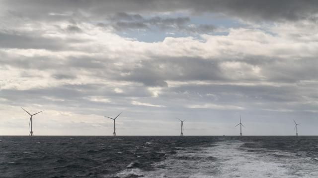 FILE - The turbines of America's first offshore wind farm are seen from a tour boat off the coast of Block Island, R.I., Oct. 17, 2022. The Biden administration approved a new offshore wind project off the Massachusetts coast Tuesday, April 2, 2024. (AP Photo/David Goldman, File) FILE - The turbines of America's first offshore wind farm are seen from a tour boat off the coast of Block Island, R.I., Oct. 17, 2022. The Biden administration approved a new offshore wind project off the Massachusetts coast Tuesday, April 2, 2024. (AP Photo/David Goldman, File)