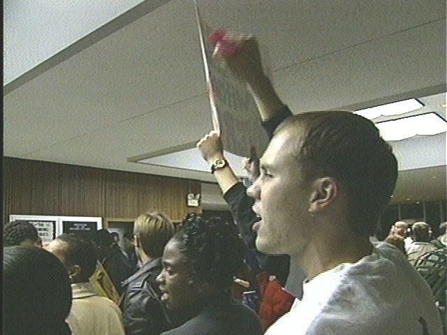 Connerly Speaks, Angry Students Protest