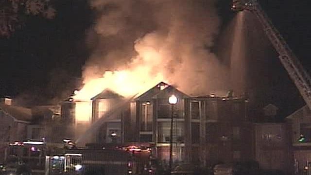 Blaze Rips Cary Apartment Complex