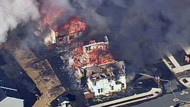 SKY 5: Apartment Fire In Raleigh (unedited)