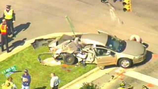 WEB ONLY: Sky 5 Coverage of U.S. 64 Accident (unedited)
