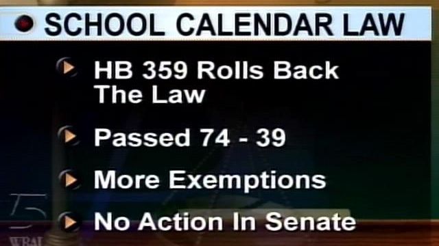 School Calendar Law Under Attack
