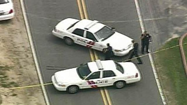 Sky 5 Coverage of Body at Car Dealership