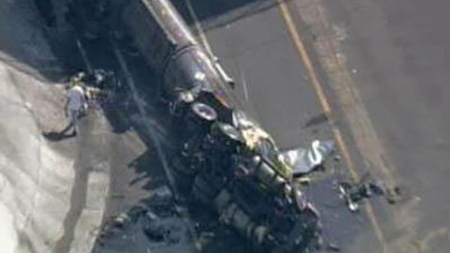 Sky 5 Coverage of I-95 Wreck
