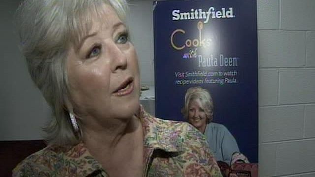 Web only: Paula Deen with Ken Smith at the State Fair