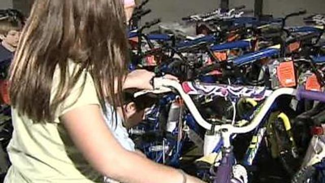 Nonprofit Group Helps Children Gets Bikes for Christmas