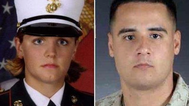 Man charged with records theft in slain Marine case