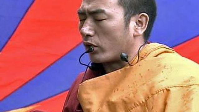 Monks Lead Pro-Tibet Demonstration in Raleigh