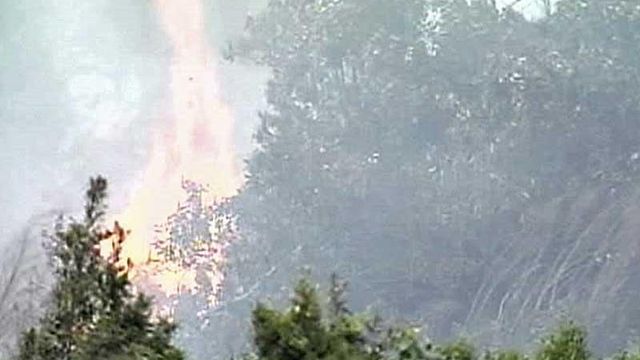 Smoke inhibits fire fighting efforts