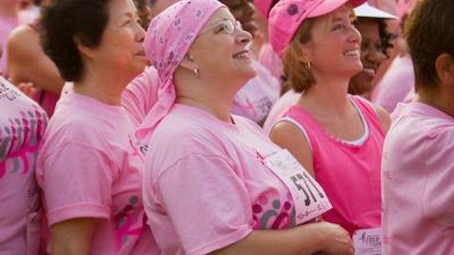 Runners cross finish line in race against breast cancer