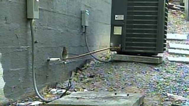 Copper stolen out of air-conditioning units