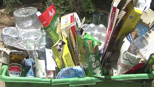 Recycling goes uncollected on hot days