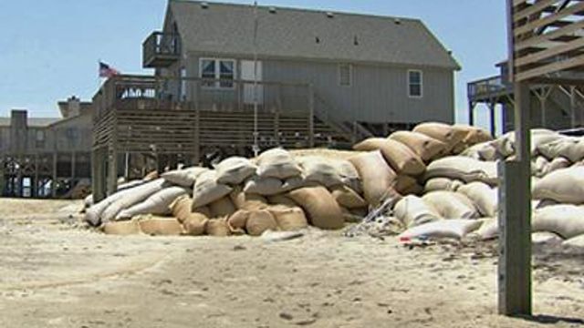 Sandbag sites being evaluated on coast
