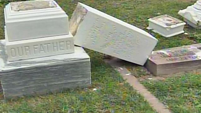 Life restored to vandalized cemetery