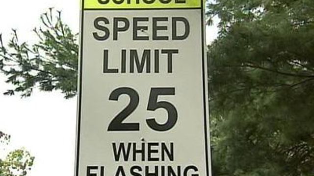 Cary police enforce school zone speed limits