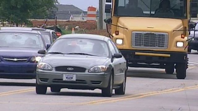 Construction causes congestion at Cary school