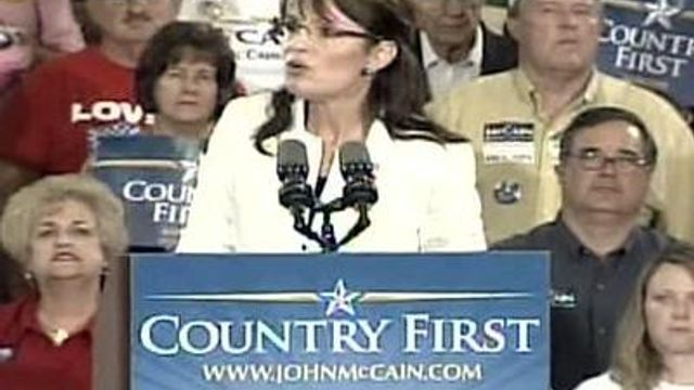 Palin sounds GOP themes in N.C. visit