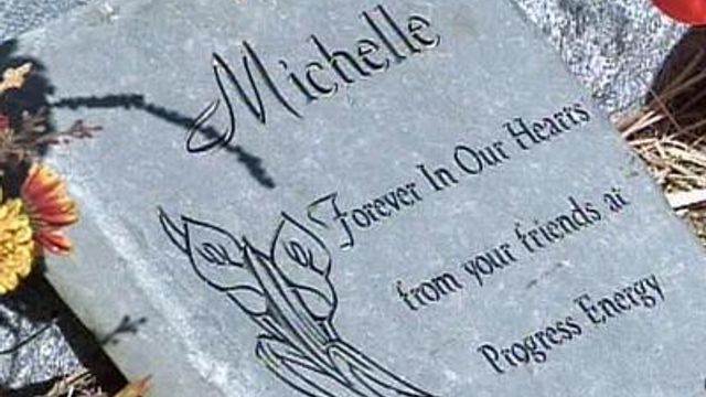 Michelle Young's death marked with graveside memorial