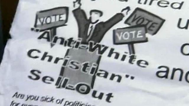 KKK fliers dropped on people's lawns