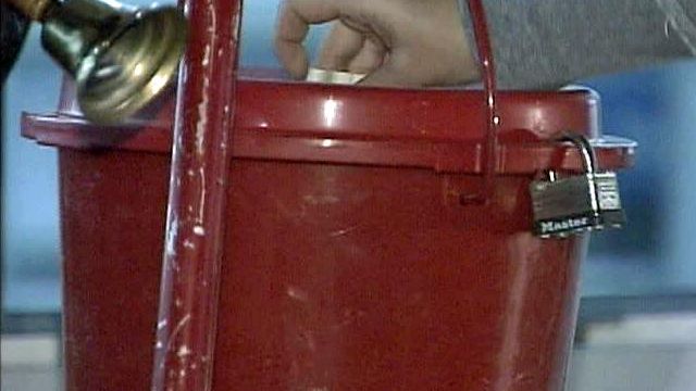 Two charged with stealing Salvation Army kettle