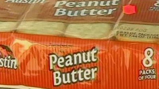 Peanut butter crackers tested at Cary plant