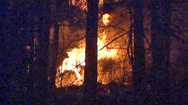 Fire hits Johnston County woods