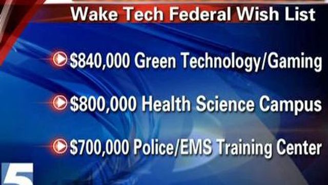 Wake Tech seeking federal help